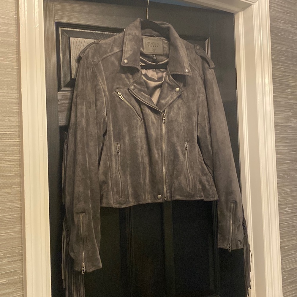 Women’s BLANK NYC Fringe Moto Jacket- NWOT